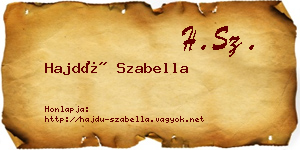 Hajdú Szabella névjegykártya